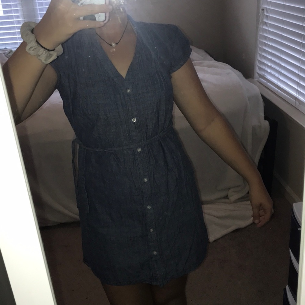 Old navy button down denim dress